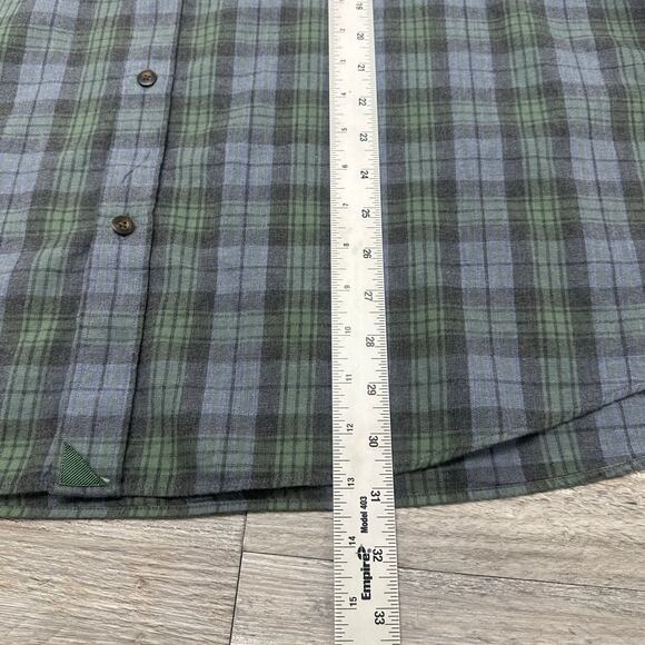 UNTUCKit Tartan Plaid Green Blue Mens 3XL Long Sleeve Chest Pocket Button Shirt - Picture 7 of 8